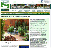 Tablet Screenshot of lostcreeklandscapes.com